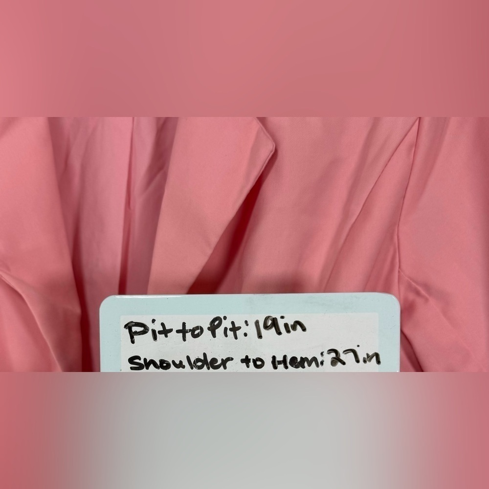 Danielle Guizio Pink Blazer Women’s XS Preppy Barbiecore Feminine Business - Picture 16 of 16